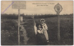 L'Alsacienne et la Lorraine a la Frontiere pres de Mars-la-Tour