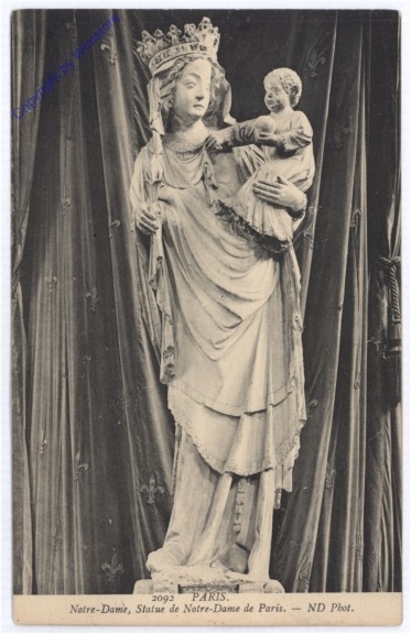 Paris, Notre-Dame, Statue de Notre-Dame de paris