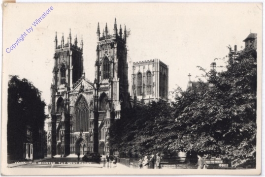 York, The Minster, the west front