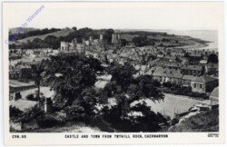 Caernarvon, Castle and Town from Tuthill