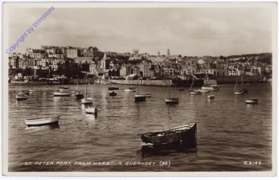 Guernsey, St. Peter Port, from Harbour