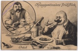 Kriegsgewinnlers Frühstück