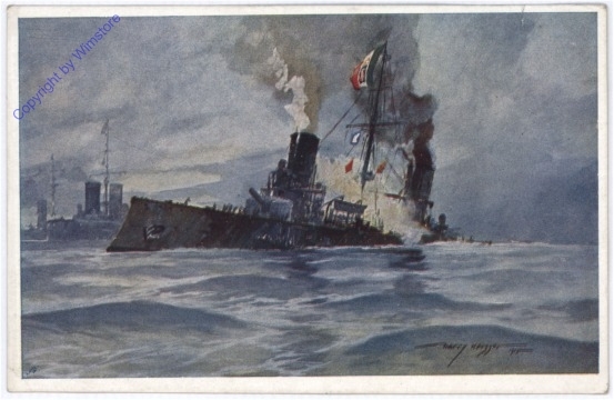 ak176447 Torpedierung des ital. Panzerkreuzers "Giuseppe Garibaldi