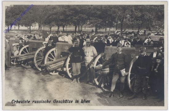 ak176482 Erbeutete russische Geschütze in Wien