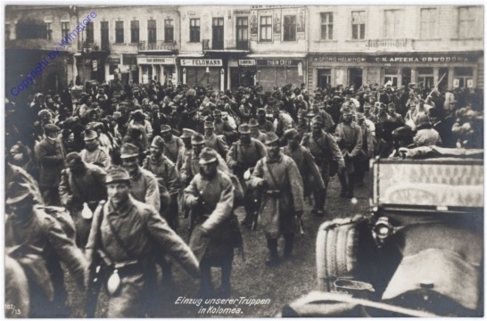 ak176494 Einzug unserer Truppen in Kolomea