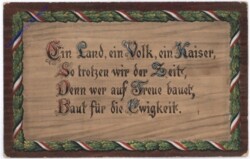 Ein Land, ein Volk, ein Kaiser ...