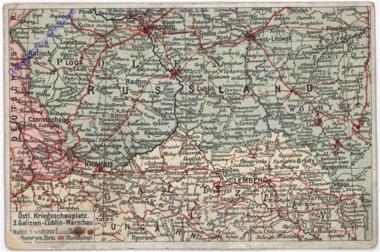 ak176512 Russische Landkarte