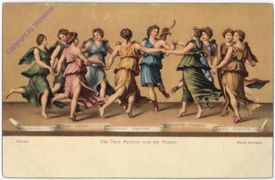 ak176614 Romano Giullo, Der Tanz Apollos und der Musen