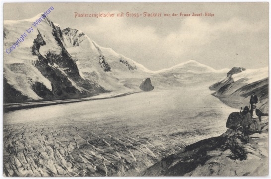 Großglockner, Pasterzengletscher mit Gross-Glockner von der Franz Josefs-Höhe