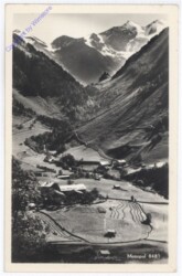 Großglockner, Blick von der Fuscherstrasse auf die Pfandlscharte, Einstieg zum Großglockner