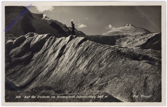 ak176669 Großglockner, Auf der Pasterze im Hintergrund Johannisberg
