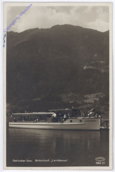 ak176751 Ossiach, Motorboot "Landskron"