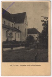 St. Paul im Lavanttal, Stift St. Paul, Südportal und Paulus-Brunnen