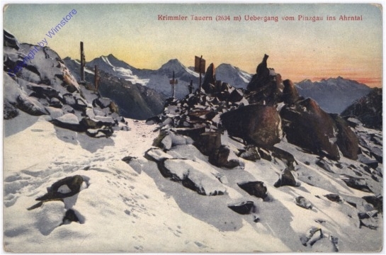 Krimml, Krimmler Tauern, Übergang vom Pinzgau ins Ahrntal