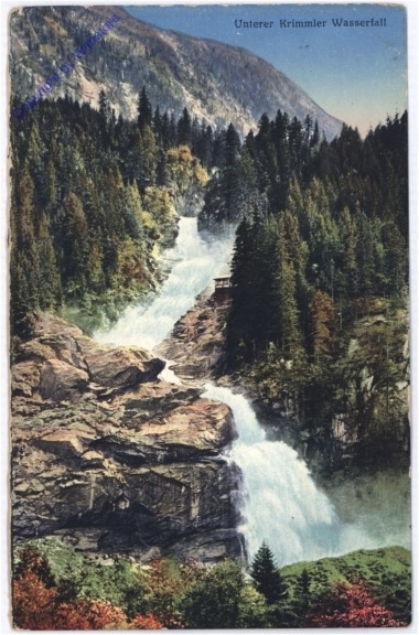ak176953 Krimml, Unterer Wasserfall