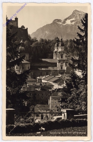 Salzburg, Dom mit Untersberg