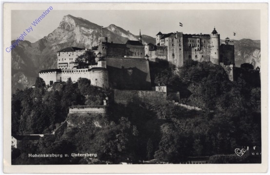 Salzburg, Hohensalzburg u. Untersberg
