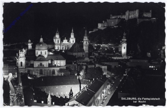 Salzburg, die Festspielstadt bei Nacht