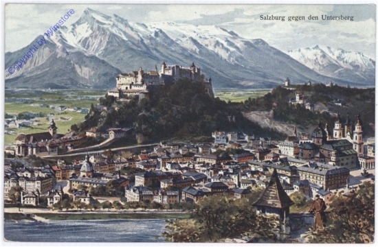 Salzburg, gegen den Untersberg