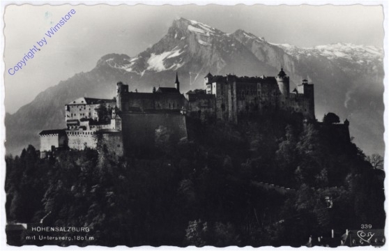 ak177038 Salzburg, Hohensalzburg mit Untersberg