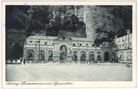 ak177053 Salzburg, Pferdeschwemme und Sigmundsthor
