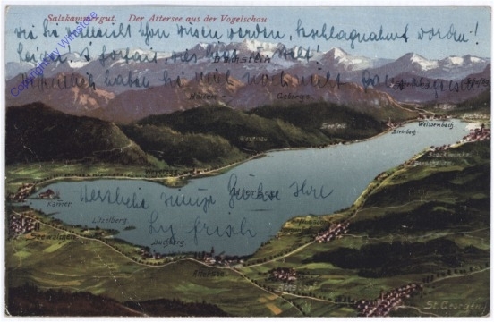 Attersee, Der Attersee aus der Vogelschau