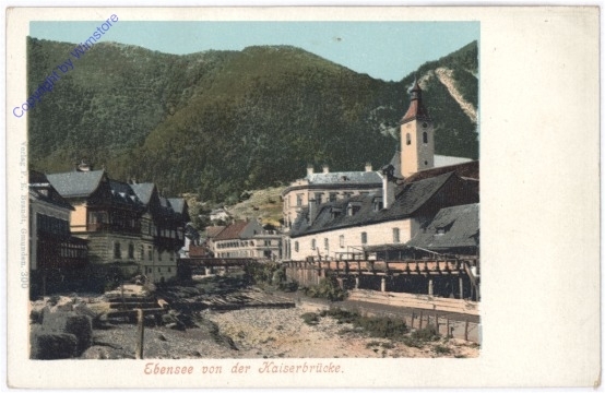 Ebensee, von der Kaiserbrücke