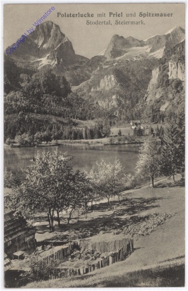 Hinterstoder, Polsterlucke mit Priel und Spitzmauer, Stodertal