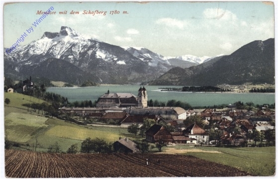 Mondsee, mit dem Schafberg