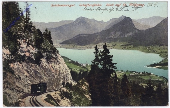 St. Wolfgang, Schafbergbahn, Blick auf St. Wolfgang