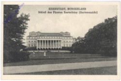 Eisenstadt, Schloss des Fürsten Esterhazy, Gartenansicht