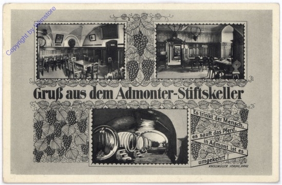 Admont, Gruss aus dem Admonter Stiftskeller