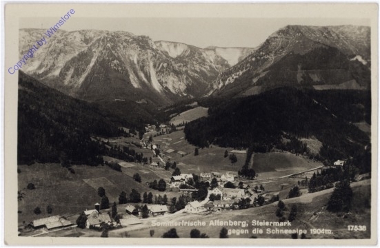 Altenberg, gegen die Schneealpe