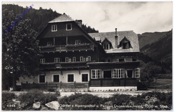 Donnersbachwald, Gürtler's Alpengasthof und Pension