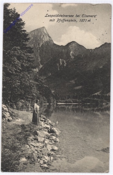 Eisenerz, Leopoldsteinersee mit Pfaffenstein