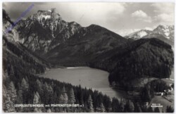Eisenerz, Leopoldsteinersee mit Pfaffenstein