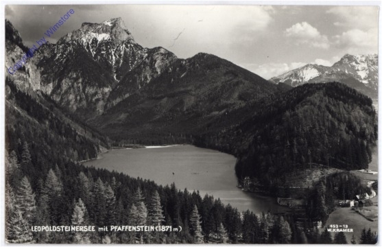 Eisenerz, Leopoldsteinersee mit Pfaffenstein