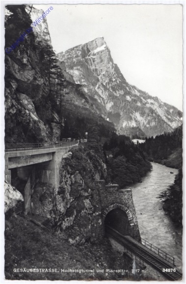 Gesäuse, Gesäusestrasse Hochstegtunnel und Planspitze