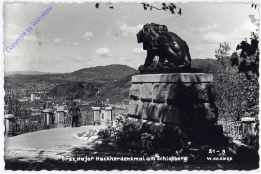 Graz, Major Hackherdenkmal am Schlossberg