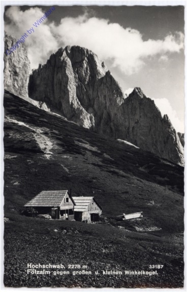 Hochschwab, Fölzalm gegen großen und kleinen Winkelkogel