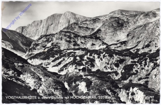 Hochschwab, Voisthalerhütte und obere Dullwitz mit Hochschwab