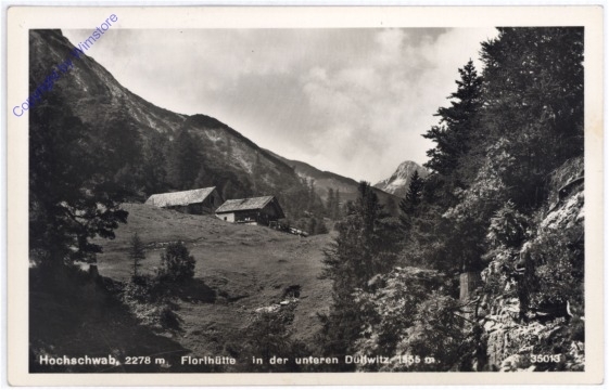 Hochschwab, Florlhütte in der unteren Dullwitz