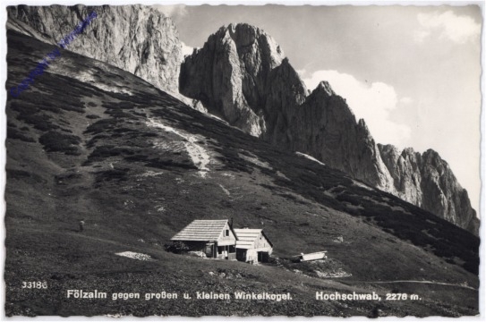 Hochschwab, Fölzalm gegen großen und kleinen Winkelkogel
