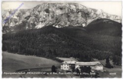 Kapellen an der Mürz, Alpengastwirtschaft "Moasserhof"