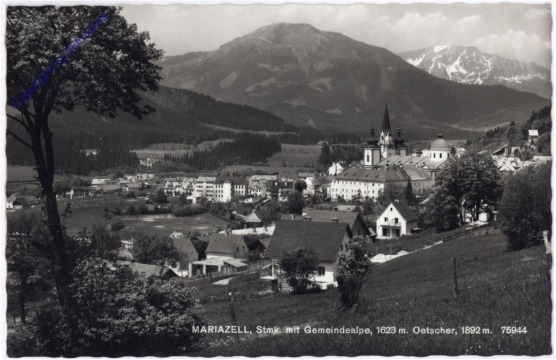 ak177850 Mariazell, mit Gemeindealpe