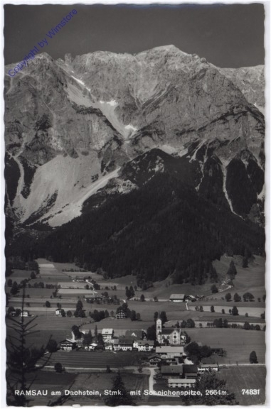 ak177952 Ramsau, mit Scheichenspitze