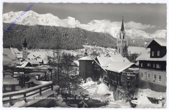 ak177978 Schladming, Motiv am Talbach