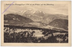 Spital am Semmering, Ausblick vom Weissegg-Kogel am Wechsel auf den Schneeberg