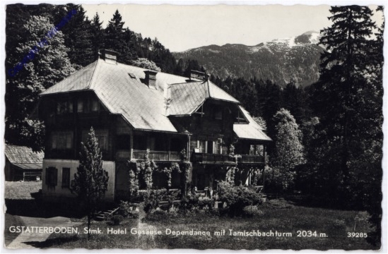 Wildalpen, Gstatterboden, Hotel Gesäuse Dependance mit Tamischbachturm