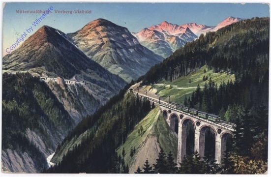 Innsbruck, Mittenwaldbahn, Vorberg-Viadukt